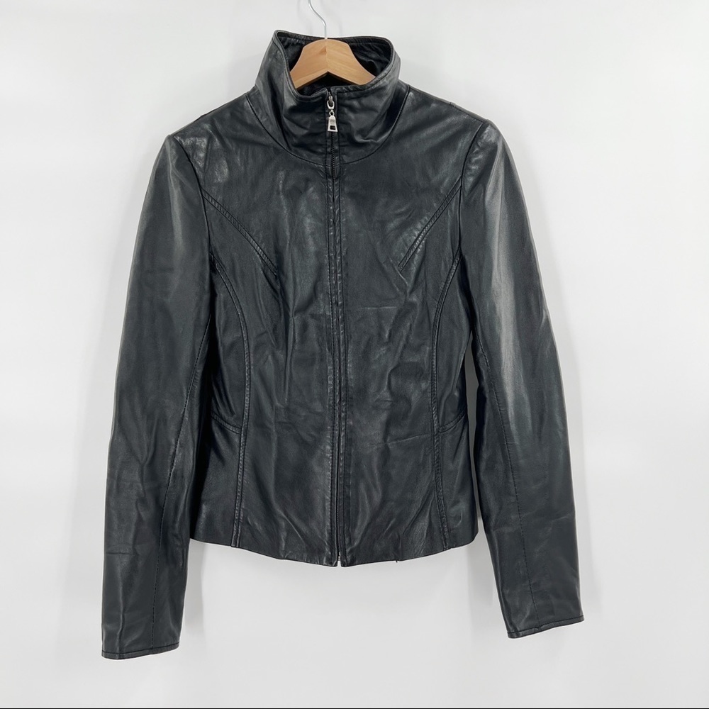 Danier Leather Moto-Style Jacket - Picture 1 of 7